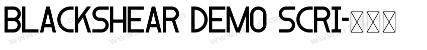Blackshear Demo Scri字体转换